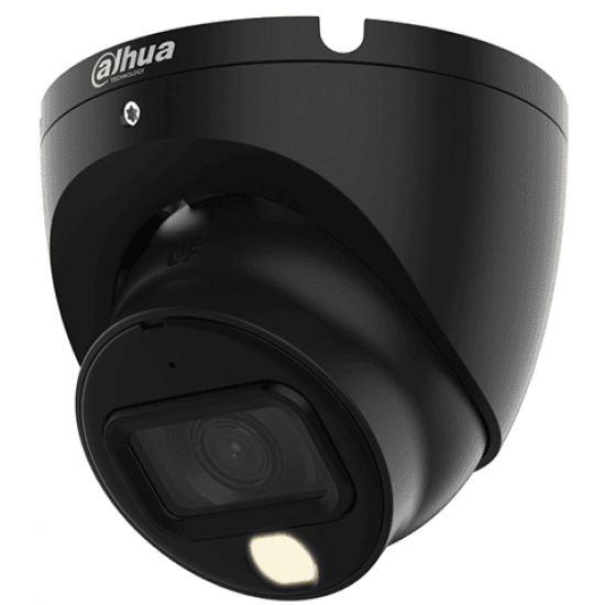 HAC-HDW1200TLM-IL-A-0280B-S6 BLACK ΚΑΜΕΡΑ DOME 2 MPX 2.8 MM SMART DUAL LIGHT