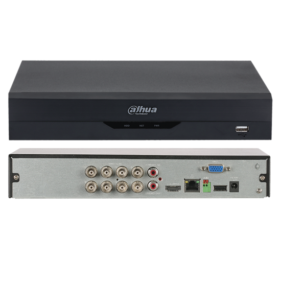 XVR5108HS-I3 8-channel hybrid HD-CVI AHD / TVI + 4 IP camera - WizSense - H.265+