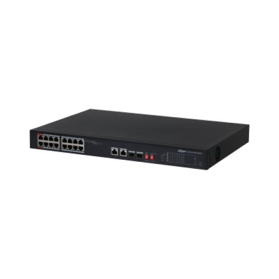 PFS3218-16ET-135 SWITCH POE 16 Θυρών + 2 Θύρες Up Link & 2 x Sfp (Οπτική)