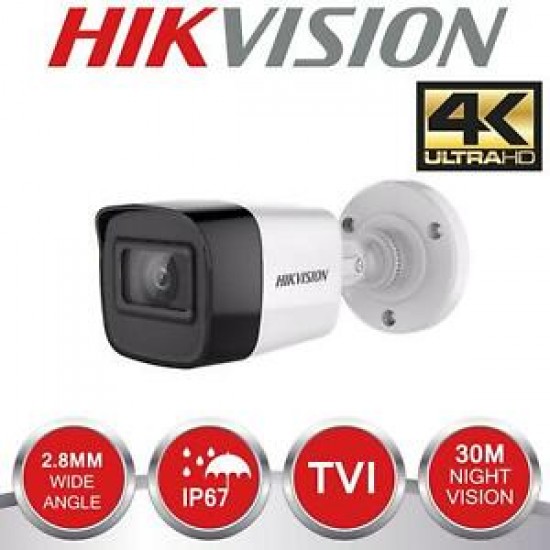 DS-2CE16U1T-ITF Bullet camera 8 Mpx -EXIR - 2,8mm