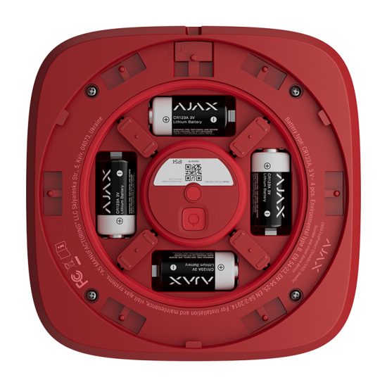 AJAX EN54 FIREPROTECT (SOUNDER/VAD) RED ΑΣΥΡΜΑΤΗ ΦΑΡΟΣΕΙΡΗΝΑ ΠΥΡΑΝΙΧΝΕΥΣΗΣ