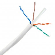 S-L03 UTP Cat6e ΚΑΛΩΔΙΟ ΛΕΥΚΟ CCA/PVC -100m