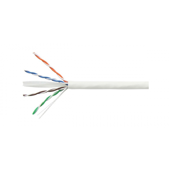 S-L03 UTP Cat6e ΚΑΛΩΔΙΟ ΛΕΥΚΟ CCA/PVC -100m