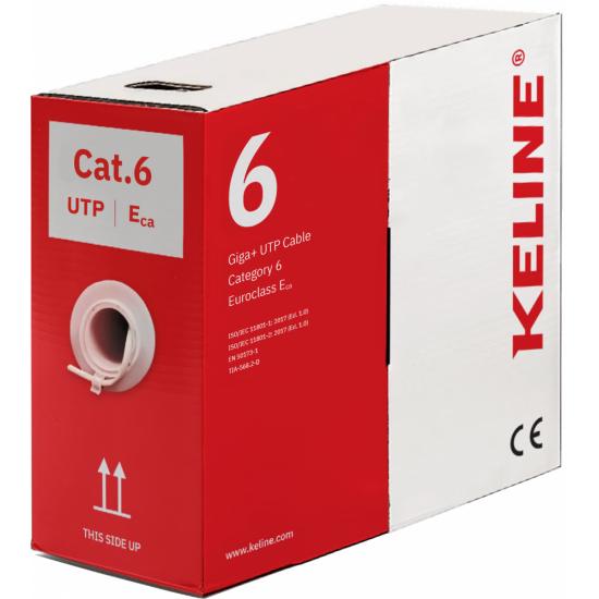 ΚΑΛΩΔΙΟ UTP 4x2xAWG23 Cat.6 Euroclass ECA - 305M
