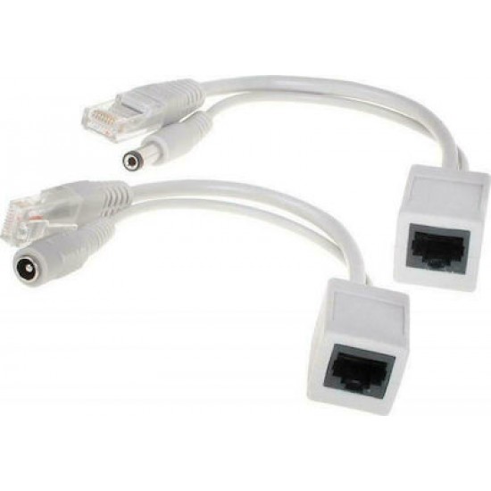 PoE Adaptor RJ45 to Data & Power - Ζεύγος