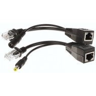PoE Adaptor RJ45 to Data & Power - Ζεύγος