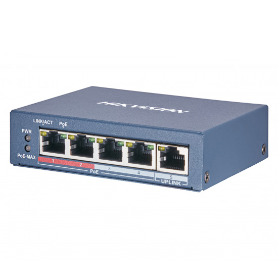 DS-3E0105P-E/M(B) PoE Switch 4+1 ΥΠΟΔΟΧΩΝ