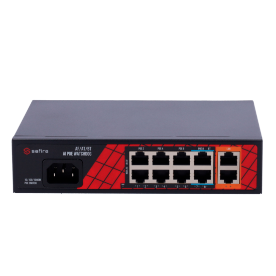 SF-SW1008HIPOE-H-120 POE SWITCH 8+2 ΥΠΟΔΟΧΩΝ