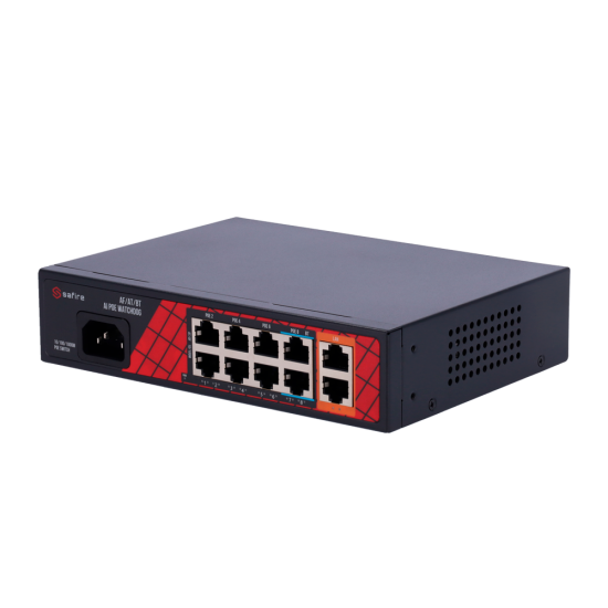 SF-SW1008HIPOE-H-120 POE SWITCH 8+2 ΥΠΟΔΟΧΩΝ