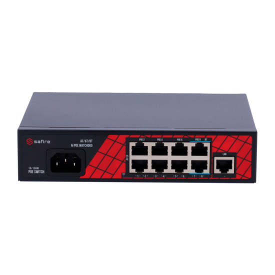 SF-SW0908HIPOE-120 POE SWITCH 8+1 ΥΠΟΔΟΧΩΝ