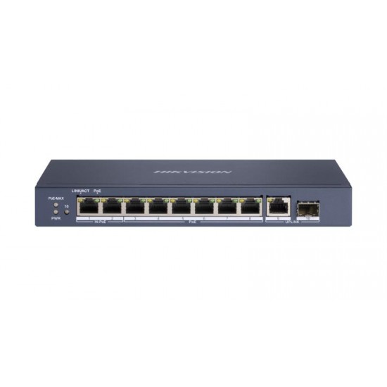 DS-3E0510HP-E POE SWITCH 8+2 ΥΠΟΔΟΧΩΝ GIGABIT