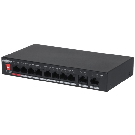 PFS3010-8ET-96-V2 SWITCH POE 8 ΘΕΣΕΩΝ (1xLAN & 1xSFP)