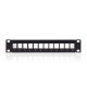 MODULAR PATCH PANEL 12Θ ΚΕΝΟ KEline ΓΙΑ RACK 10