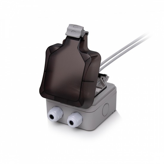 ΠΡΙΖΑ ΕΠΙΤΟΙΧΗ ΔΙΠΛΗ IP66 ΓΙΑ KEYSTONE JACK