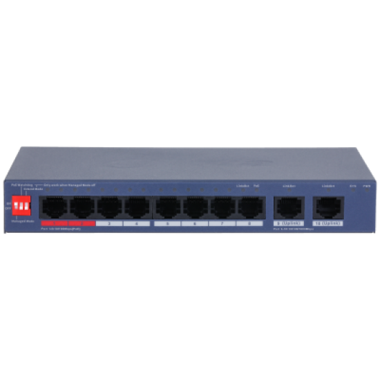 CS4010-8ET2GT-110 Switch Poe 8 Θυρών + 2 Θύρες UP Link 1000Mbps