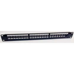 RACK-PP-UTP-KEYSTONE PANEL ΚΕΝΟ 24Θ - ΠΛΑΣΤΙΚΗ ΜΕΤΩΠΗ