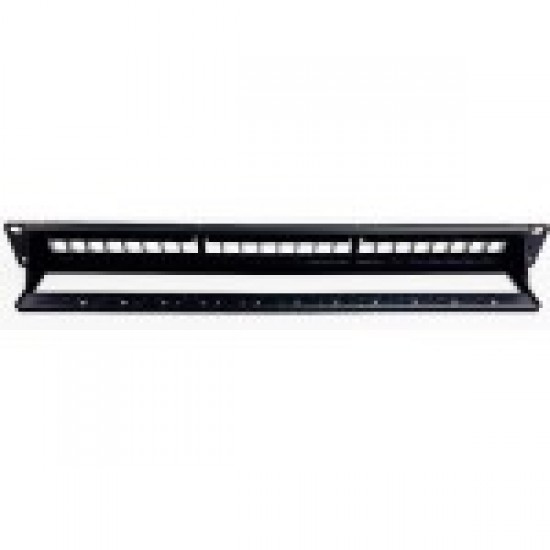 RACK-PP-UTP-KEYSTONE PANEL ΚΕΝΟ 24Θ - ΠΛΑΣΤΙΚΗ ΜΕΤΩΠΗ