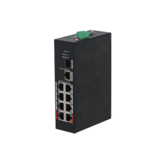 PFS3110-8ET-96-V2 SWITCH POE 8 ΘΕΣΕΩΝ (1xLAN & 1xSFP)