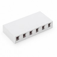 KE-SMB06-W ΚΟΥΤΙ ΕΠΙΤΟΙΧΟ 6 ΘΕΣΕΩΝ ΓΙΑ KEYSTONE JACK
