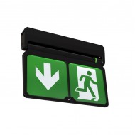ADLER EXIT SIGN BLACK ΠΙΝΑΚΙΔΑ ΕΞΟΔΟΥ ΜΕ ΚΑΤΕΥΘΥΝΣΗ